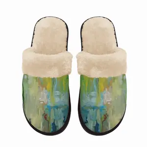 Men Weeping Willow Fuzzy Slippers