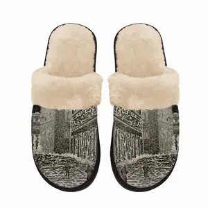 Men The Covid Effect Fuzzy Slippers