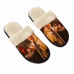 Men Shabes In Shtetl Fuzzy Slippers