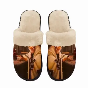 Men Shabes In Shtetl Fuzzy Slippers