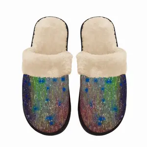 Men Abrupt Descent Fuzzy Slippers