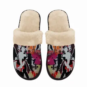 Men La Station Fuzzy Slippers