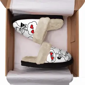 Men Thinking Of Love Fuzzy Slippers