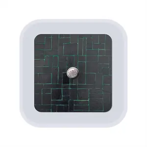 Black Green Sensor Night Light (Square)