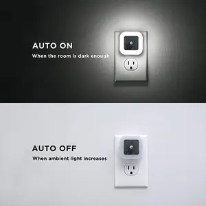 Black Green Sensor Night Light (Square)