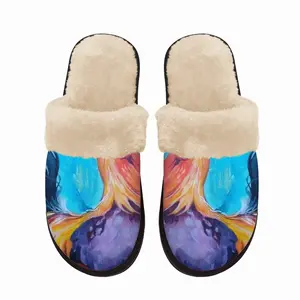 Men Rooster Fuzzy Slippers