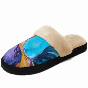 Men Rooster Fuzzy Slippers