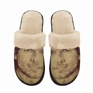 Men Tom Cruise Portrait Fuzzy Slippers