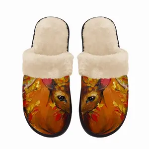 Men Deer Secret Hideaway Fuzzy Slippers