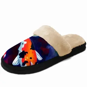 Men Koi Fish In The Pond Fuzzy Slippers