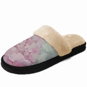 Men Sphere Of Peonies Fuzzy Slippers