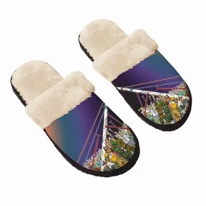 Men Let Peace Reign Fuzzy Slippers