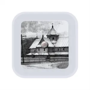 Church In The Carpathians Sensor Night Light (Square)