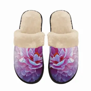 Men Mesmerizing Peony Fuzzy Slippers