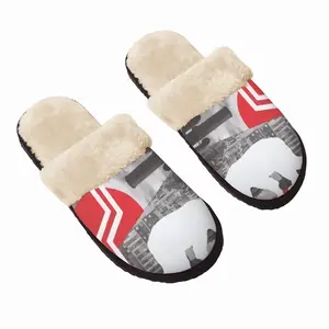 Men Wwf Polar Bear Fuzzy Slippers