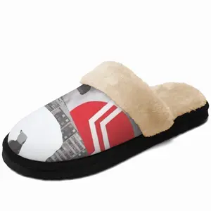 Men Wwf Polar Bear Fuzzy Slippers