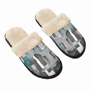 Men Vacation Fuzzy Slippers