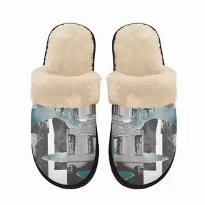 Men Vacation Fuzzy Slippers