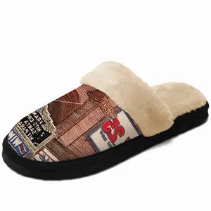 Men Rko Theater New York City Fuzzy Slippers