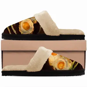 Men Fried Eggs Modern Fuzzy Slippers