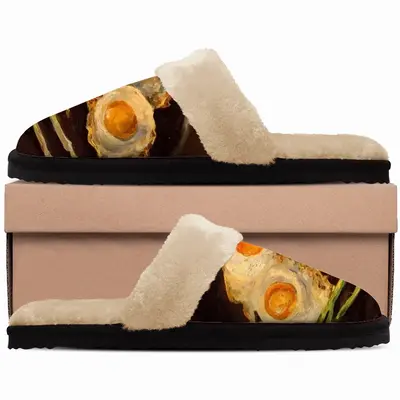 Men Fried Eggs Modern Fuzzy Slippers