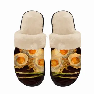 Men Fried Eggs Modern Fuzzy Slippers