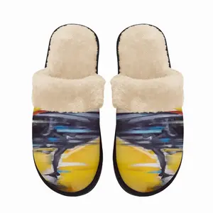 Men Lamborghini Crash Fuzzy Slippers