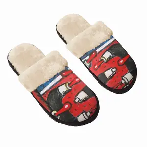 Men War Fuzzy Slippers