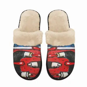 Men War Fuzzy Slippers