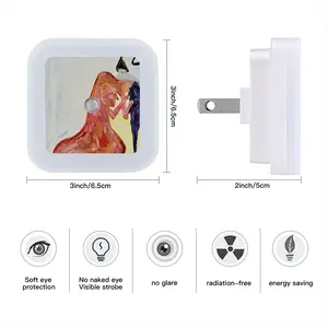 Shower Lady Sensor Night Light (Square)