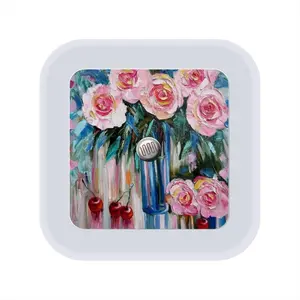 Roses And Rain Sensor Night Light (Square)