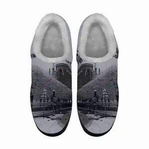 Men Notre Dame Of Paris From Rue Du Cloitre Cotton Slippers