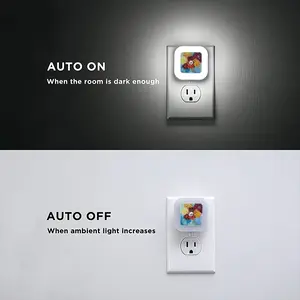 “Oriental Motif” Sensor Night Light (Square)