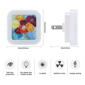 “Oriental Motif” Sensor Night Light (Square)