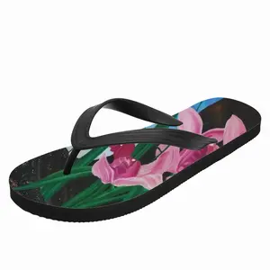 Men Spirit Of Cymbidium Flip Flop Slippers