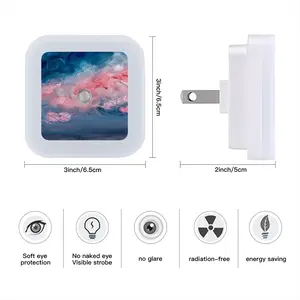 Cotton Candy Sky Sensor Night Light (Square)