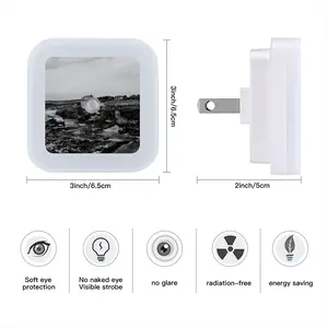 Black & White Westerdale Mill Sensor Night Light (Square)