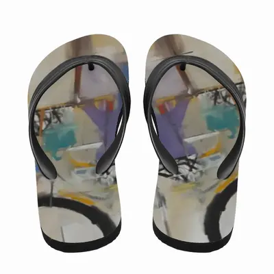 Men White Asparagus Flip Flop Slippers