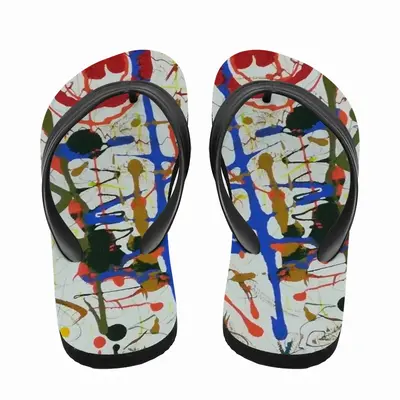 Men Chatting For Fun Flip Flop Slippers