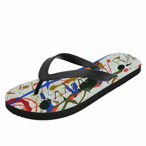 Men Chatting For Fun Flip Flop Slippers