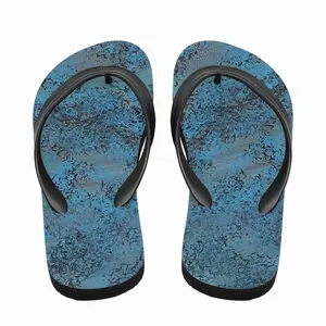 Men Design In Blue Flip Flop Slippers