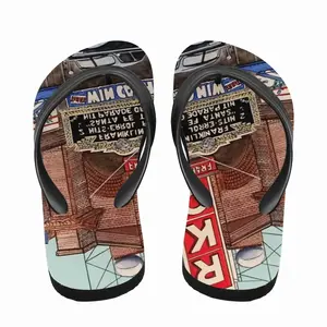 Men Rko Theater New York City Flip Flop Slippers