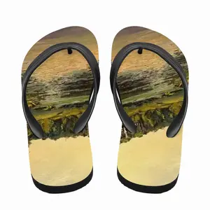 Men Countryside Pond Flip Flop Slippers