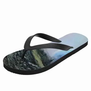 Men Outer Space Landscape Flip Flop Slippers