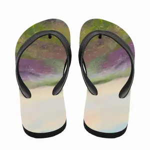 Men Lavender Field Flip Flop Slippers