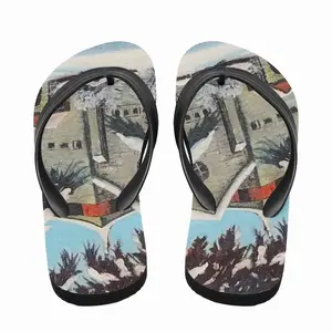 Men Winter Cathedral Flip Flop Slippers