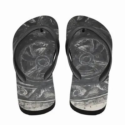 Men Death Helmet Flip Flop Slippers