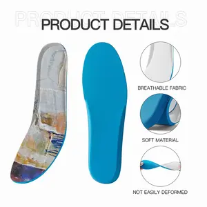 Men Mixed Media White Insole