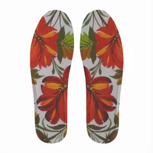 Men Orange Flower Insole