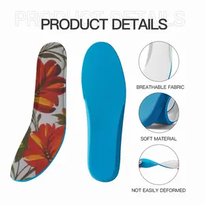 Men Orange Flower Insole